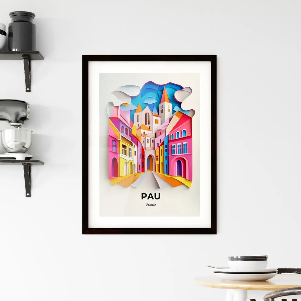 Vivid Pau, France, Framed Wall Art