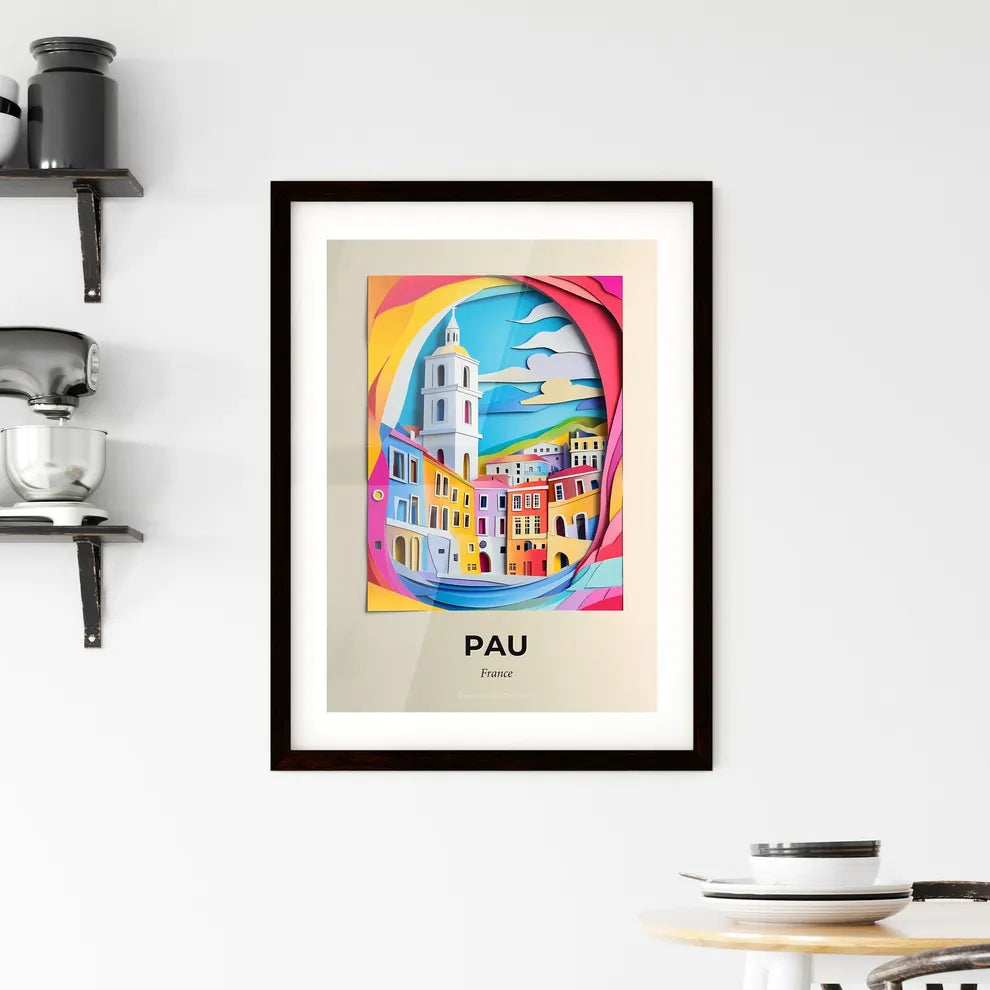 Vivid Pau, France, Framed Wall Art