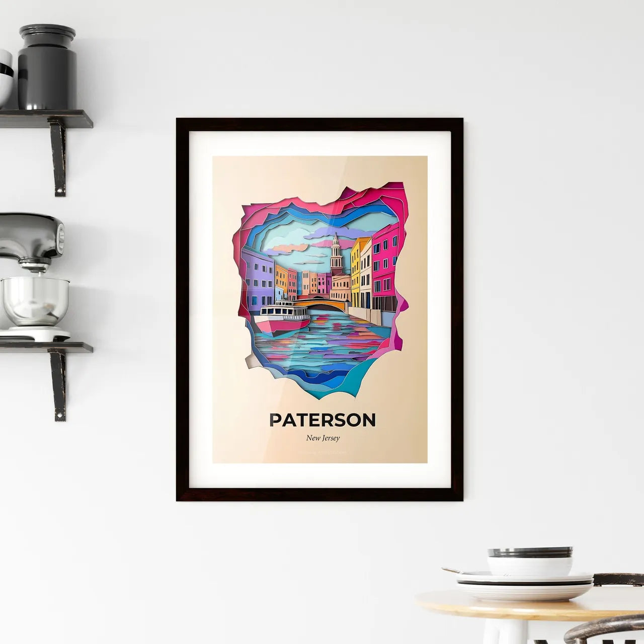 Vivid Paterson, New Jersey, Framed Wall Art