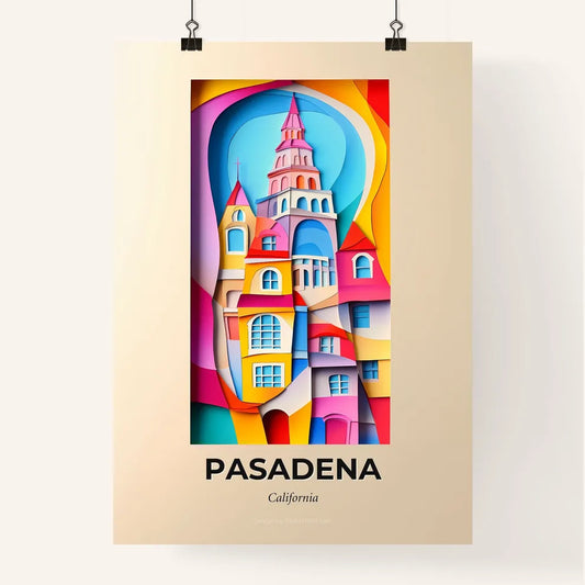 Vivid Pasadena, California, Colorful Poster