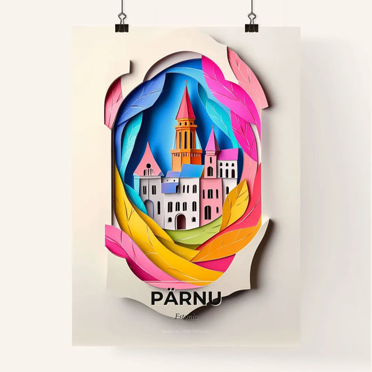 Vivid Pärnu, Estonia, Colorful Poster