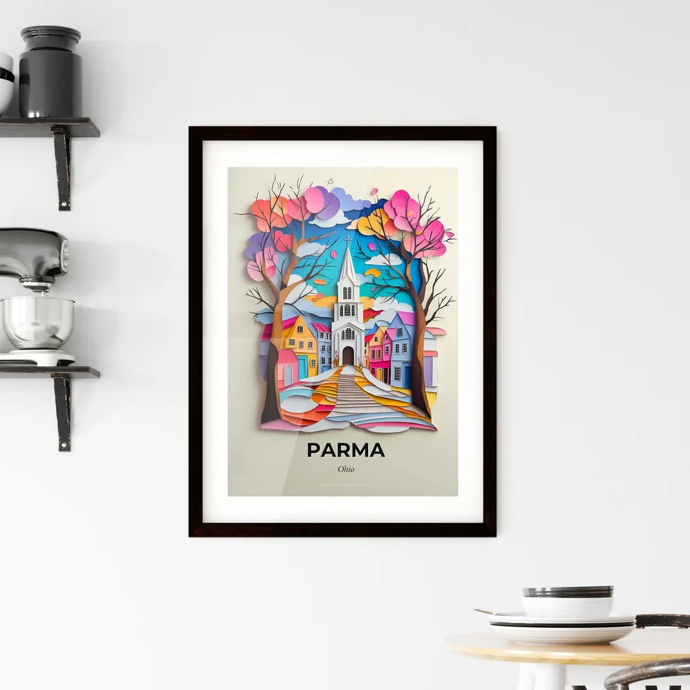 Vivid Parma, Ohio, Framed Wall Art