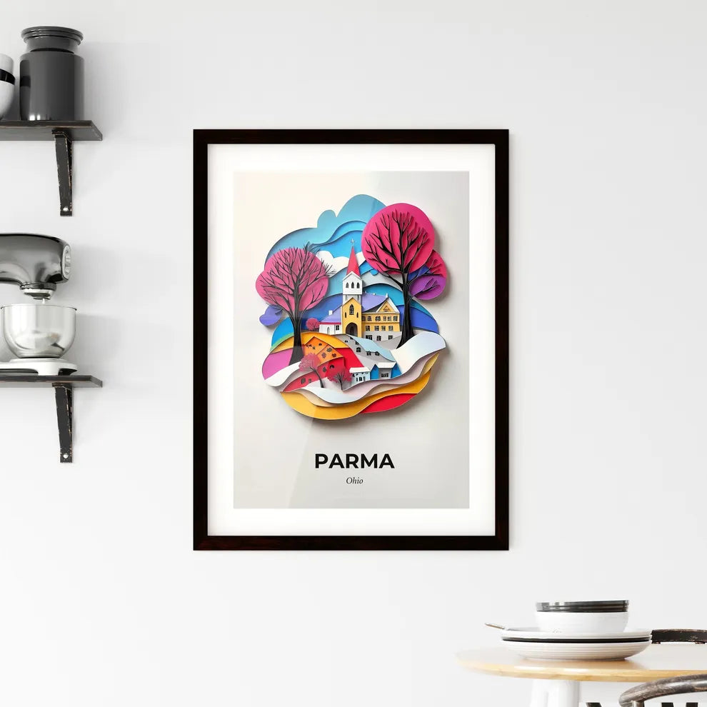 Vivid Parma, Ohio, Framed Wall Art