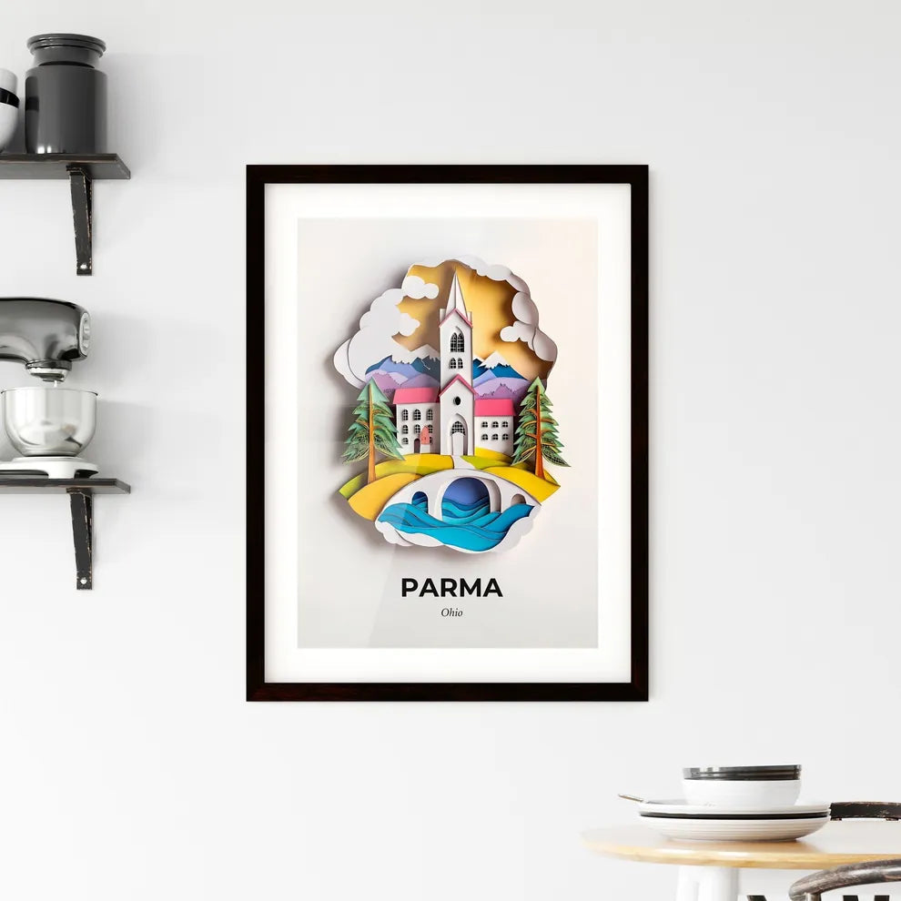 Vivid Parma, Ohio, Framed Wall Art