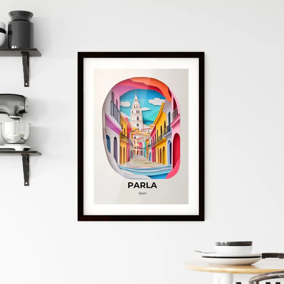 Vivid Parla, Spain, Framed Wall Art