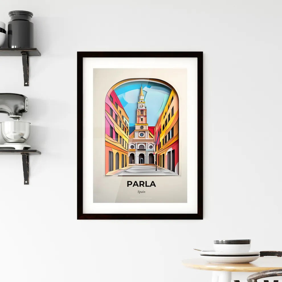 Vivid Parla, Spain, Framed Wall Art