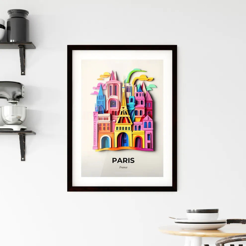 Vivid Paris, France, Framed Wall Art