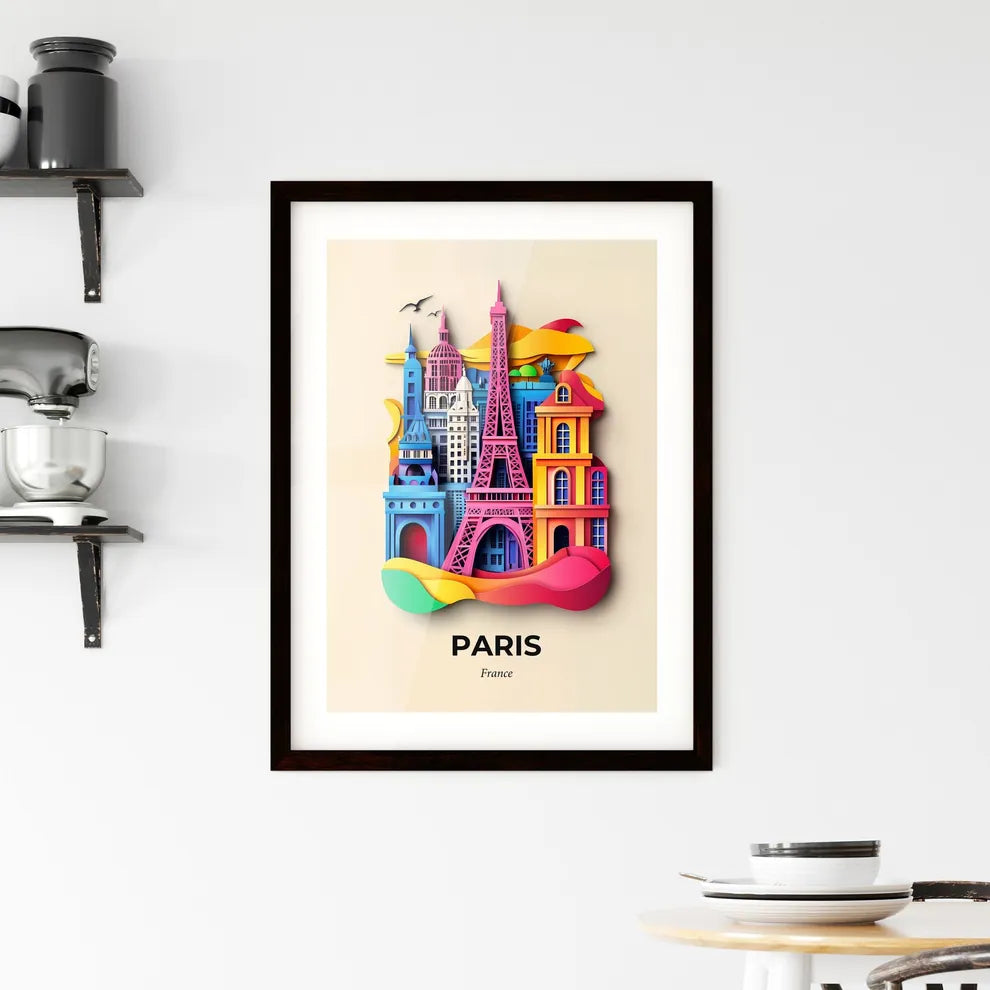 Vivid Paris, France, Framed Wall Art