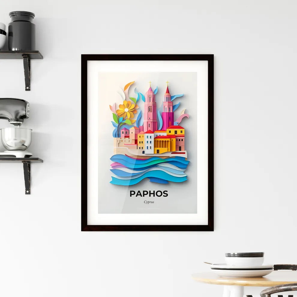 Vivid Paphos, Cyprus, Framed Wall Art