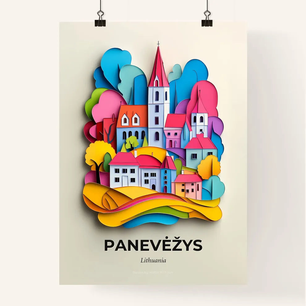 Vivid Panevėžys, Lithuania, Colorful Poster