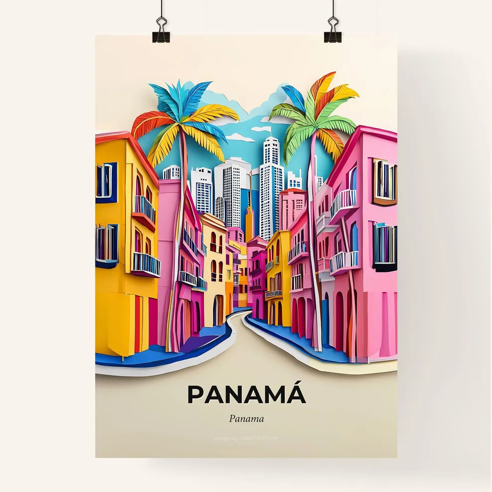 Vivid Panamá, Panama, Colorful Poster