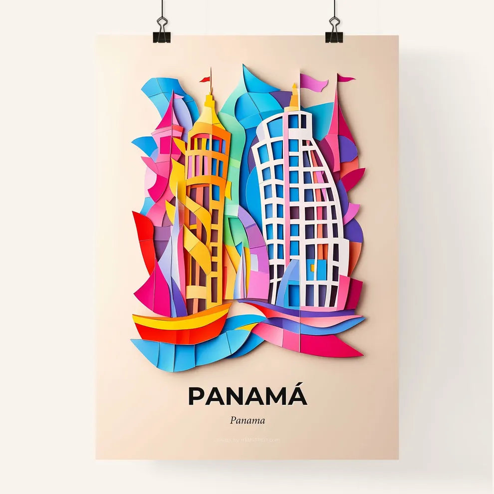 Vivid Panamá, Panama, Colorful Poster