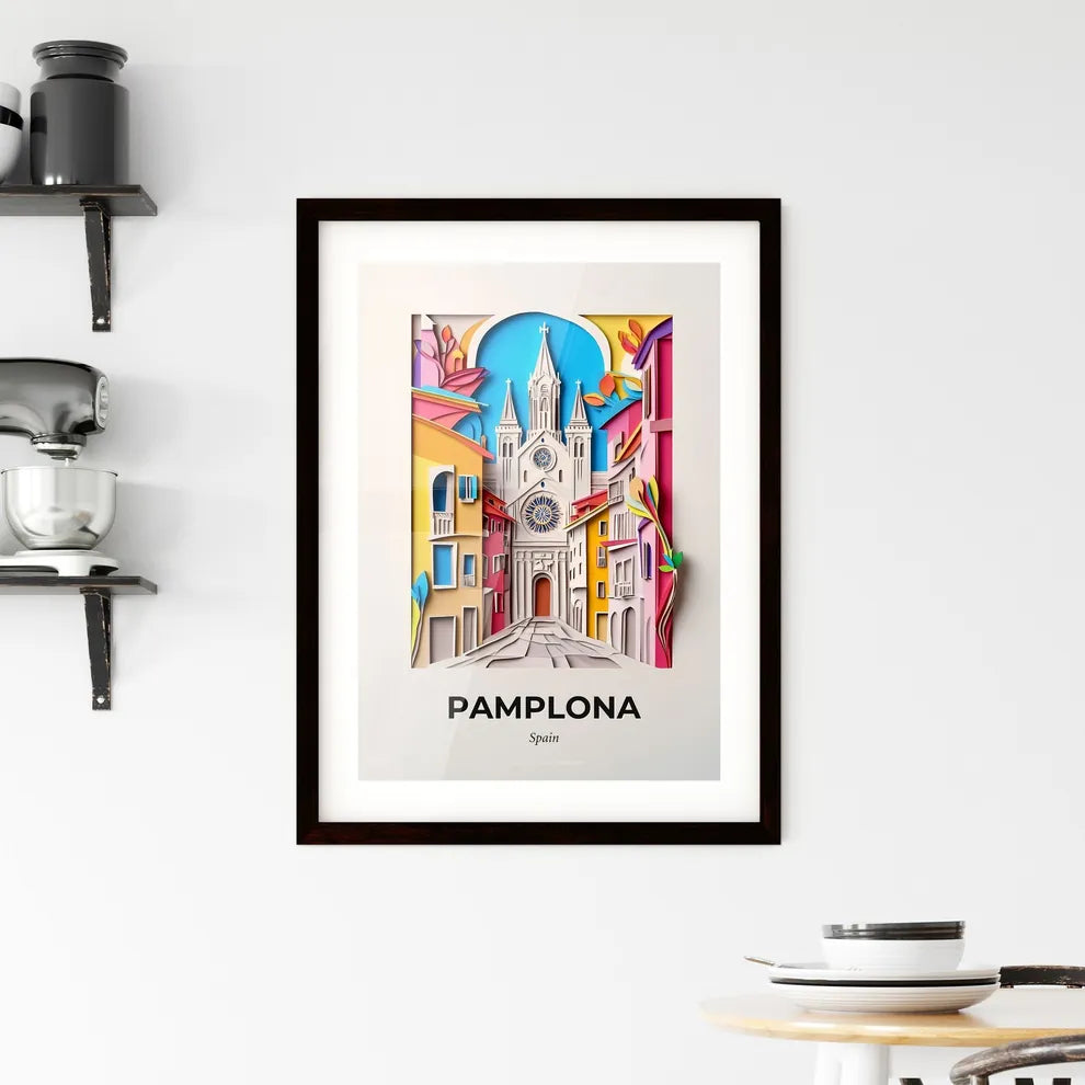 Vivid Pamplona, Spain, Framed Wall Art