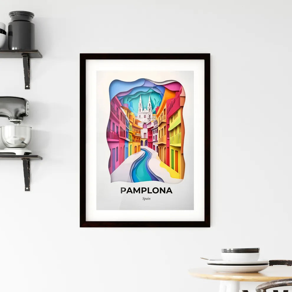 Vivid Pamplona, Spain, Framed Wall Art