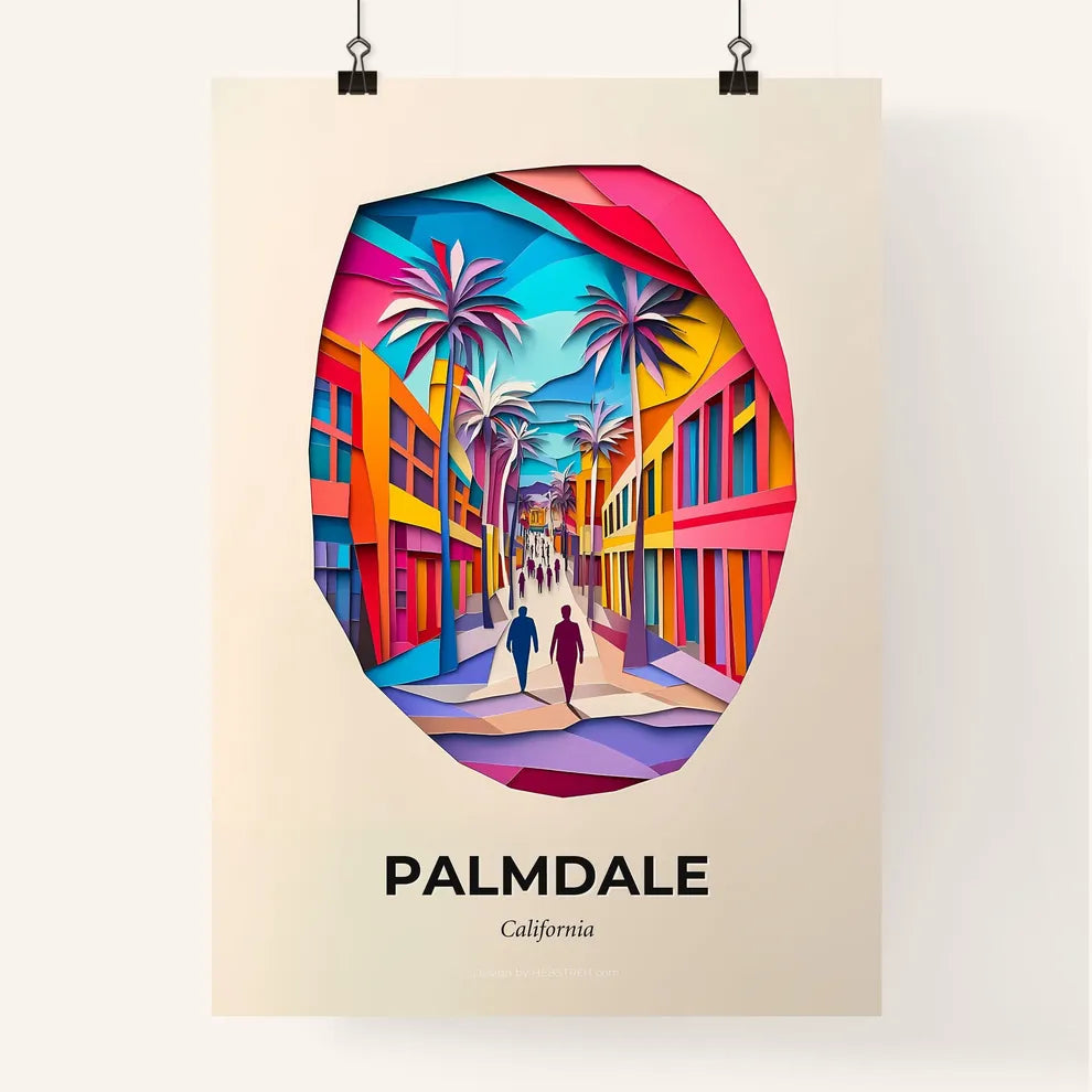 Vivid Palmdale, California, Colorful Poster