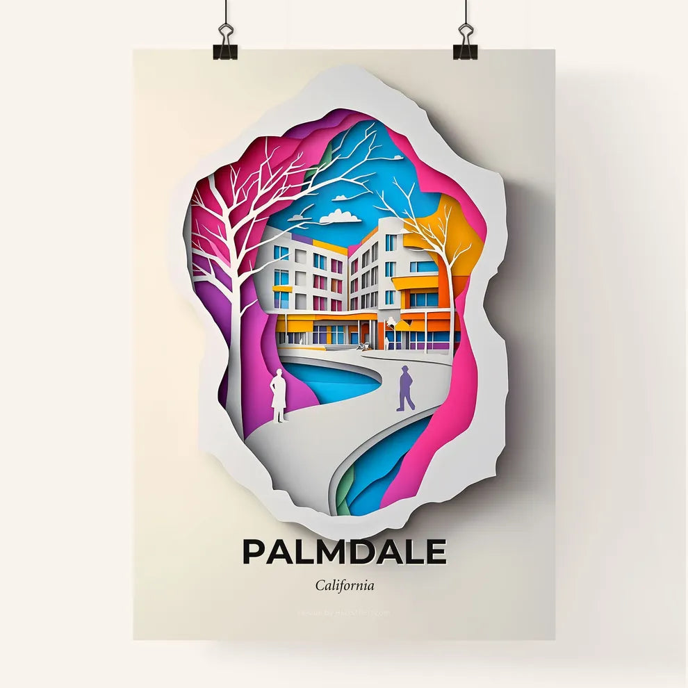Vivid Palmdale, California, Colorful Poster