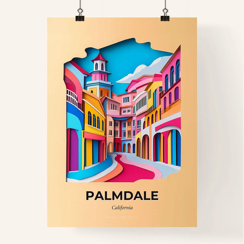 Vivid Palmdale, California, Colorful Poster