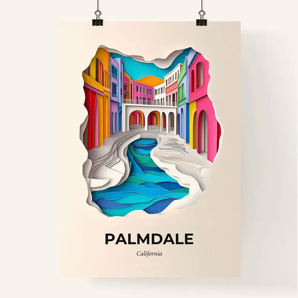Vivid Palmdale, California, Colorful Poster