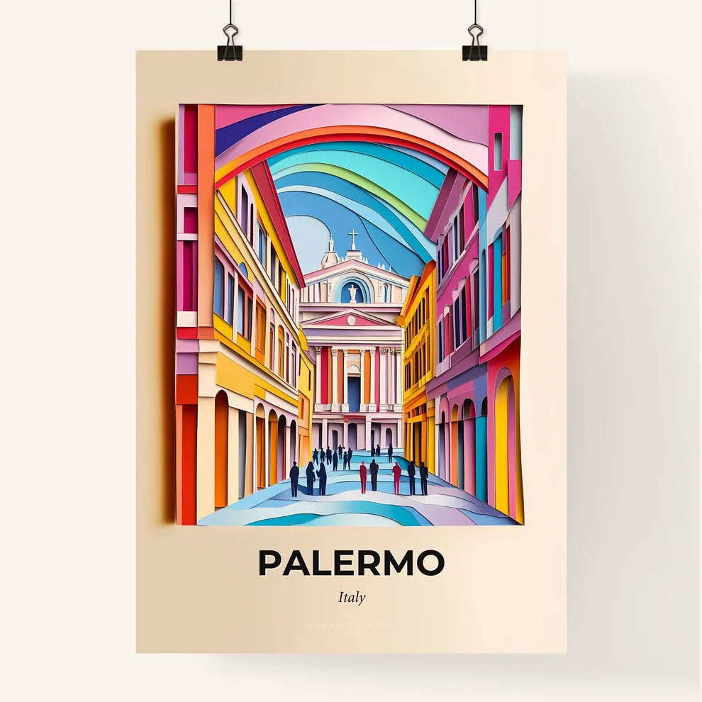 Vivid Palermo, Italy, Colorful Poster