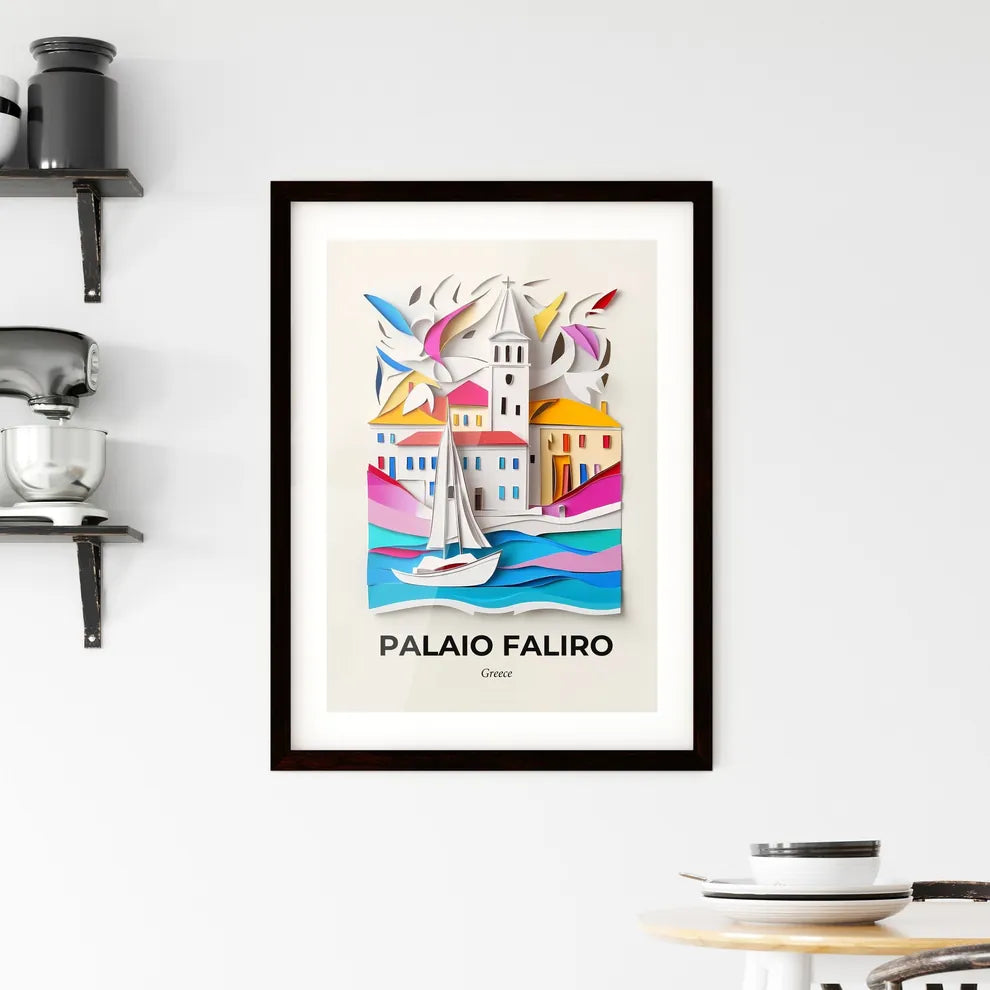 Vivid Palaio Faliro, Greece, Framed Wall Art
