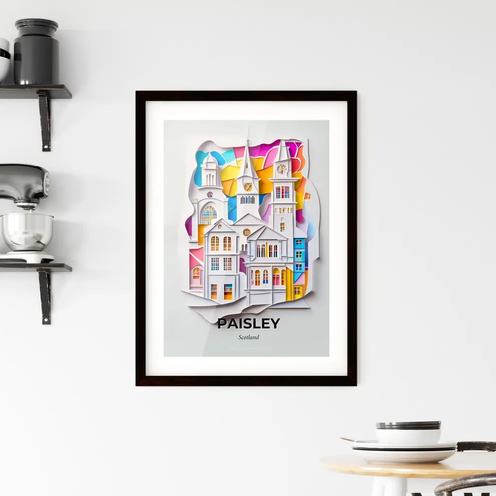 Vivid Paisley, Scotland, Framed Wall Art