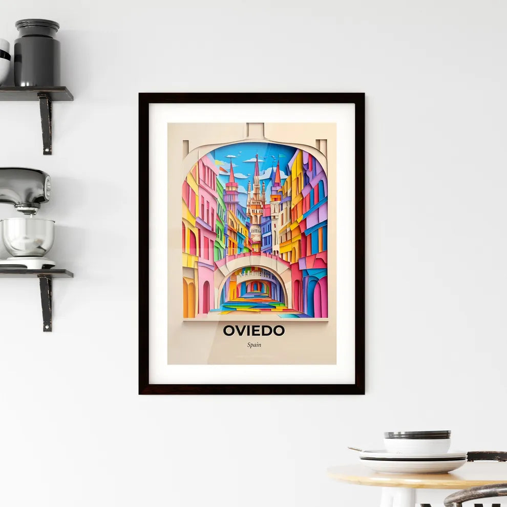 Vivid Oviedo, Spain, Framed Wall Art