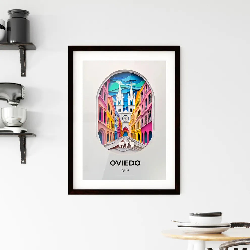Vivid Oviedo, Spain, Framed Wall Art