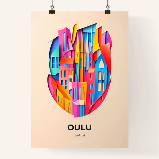 Vivid Oulu, Finland, Colorful Poster