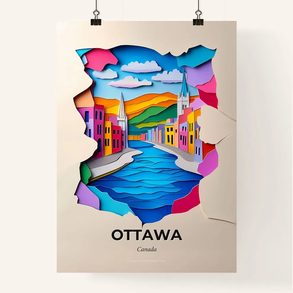 Vivid Ottawa, Canada, Colorful Poster