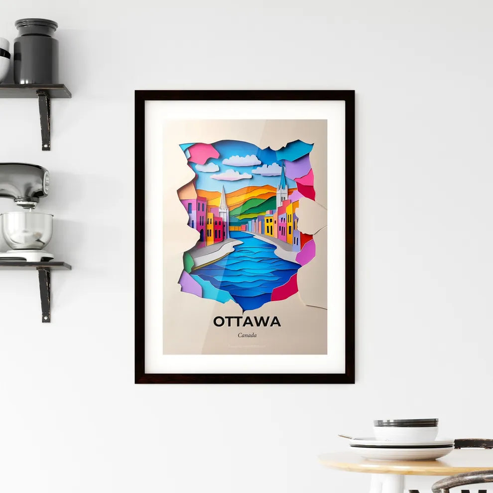 Vivid Ottawa, Canada, Framed Wall Art