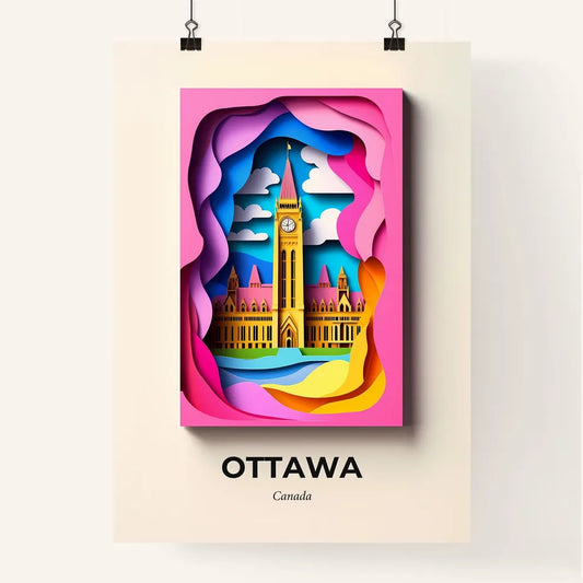 Vivid Ottawa, Canada, Colorful Poster