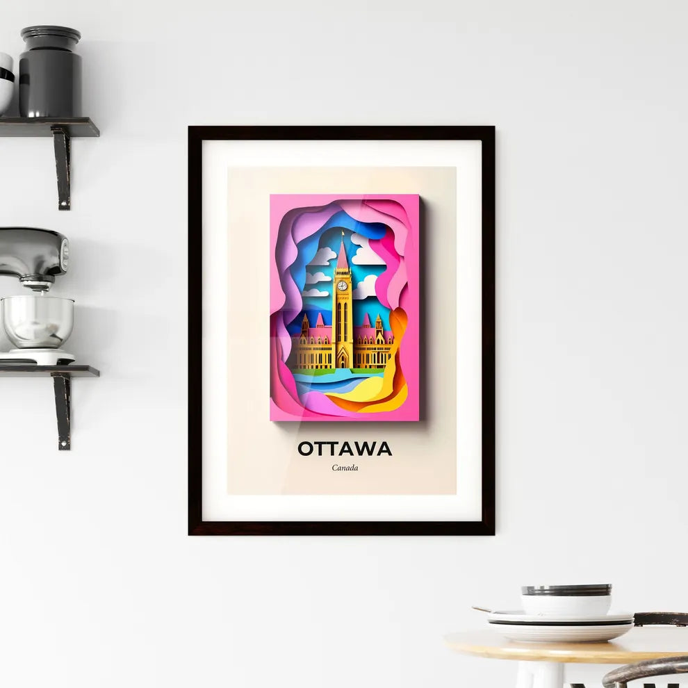Vivid Ottawa, Canada, Framed Wall Art