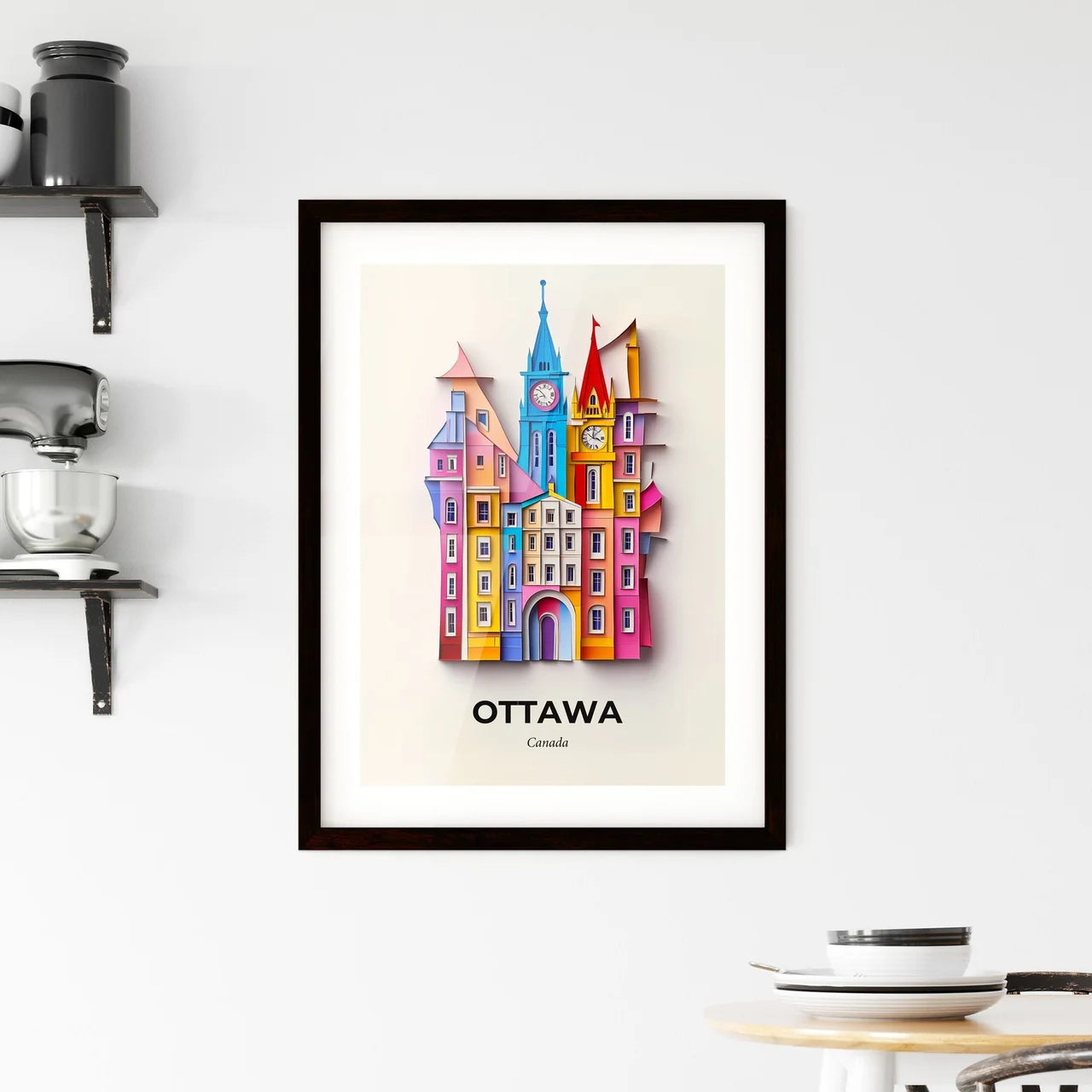 Vivid Ottawa, Canada, Framed Wall Art