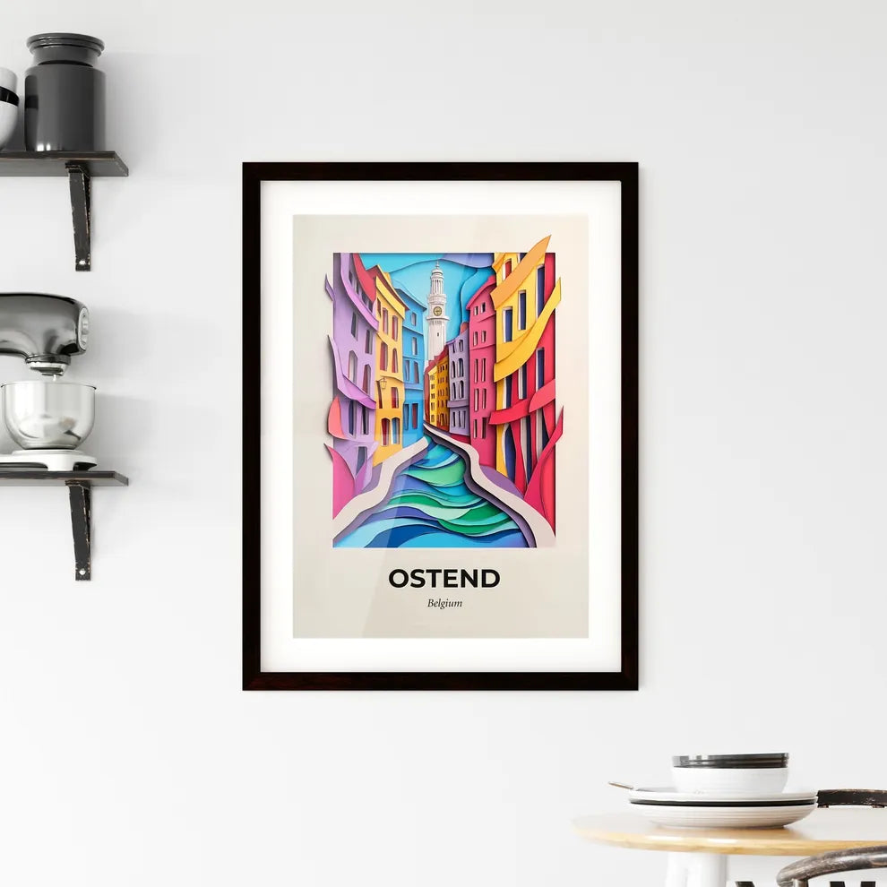 Vivid Ostend , Belgium, Framed Wall Art