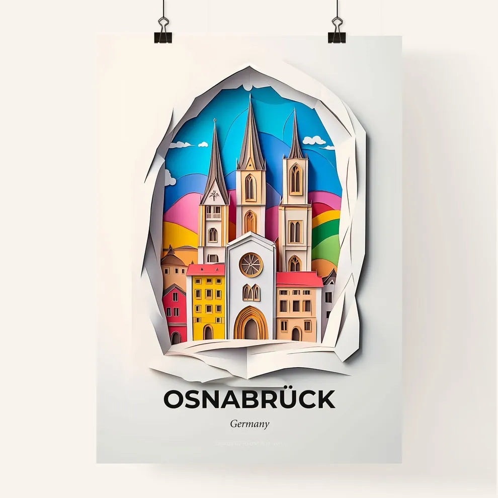 Vivid Osnabruck, Germany, Colorful Poster