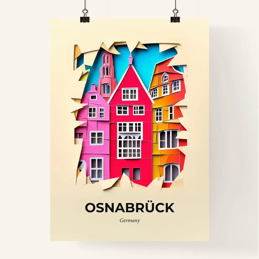 Vivid Osnabruck, Germany, Colorful Poster