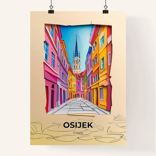 Vivid Osijek , Croatia, Colorful Poster