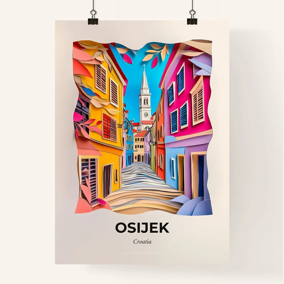 Vivid Osijek , Croatia, Colorful Poster