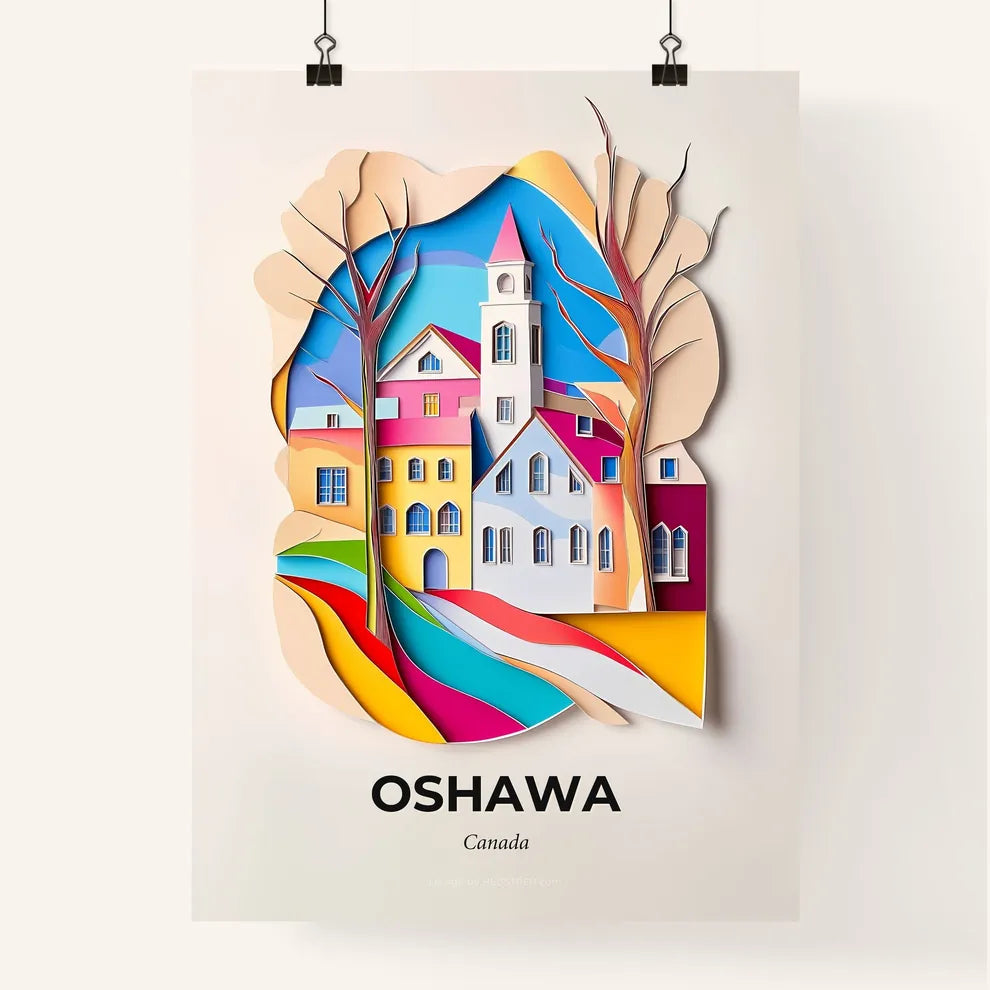 Vivid Oshawa, Canada, Colorful Poster