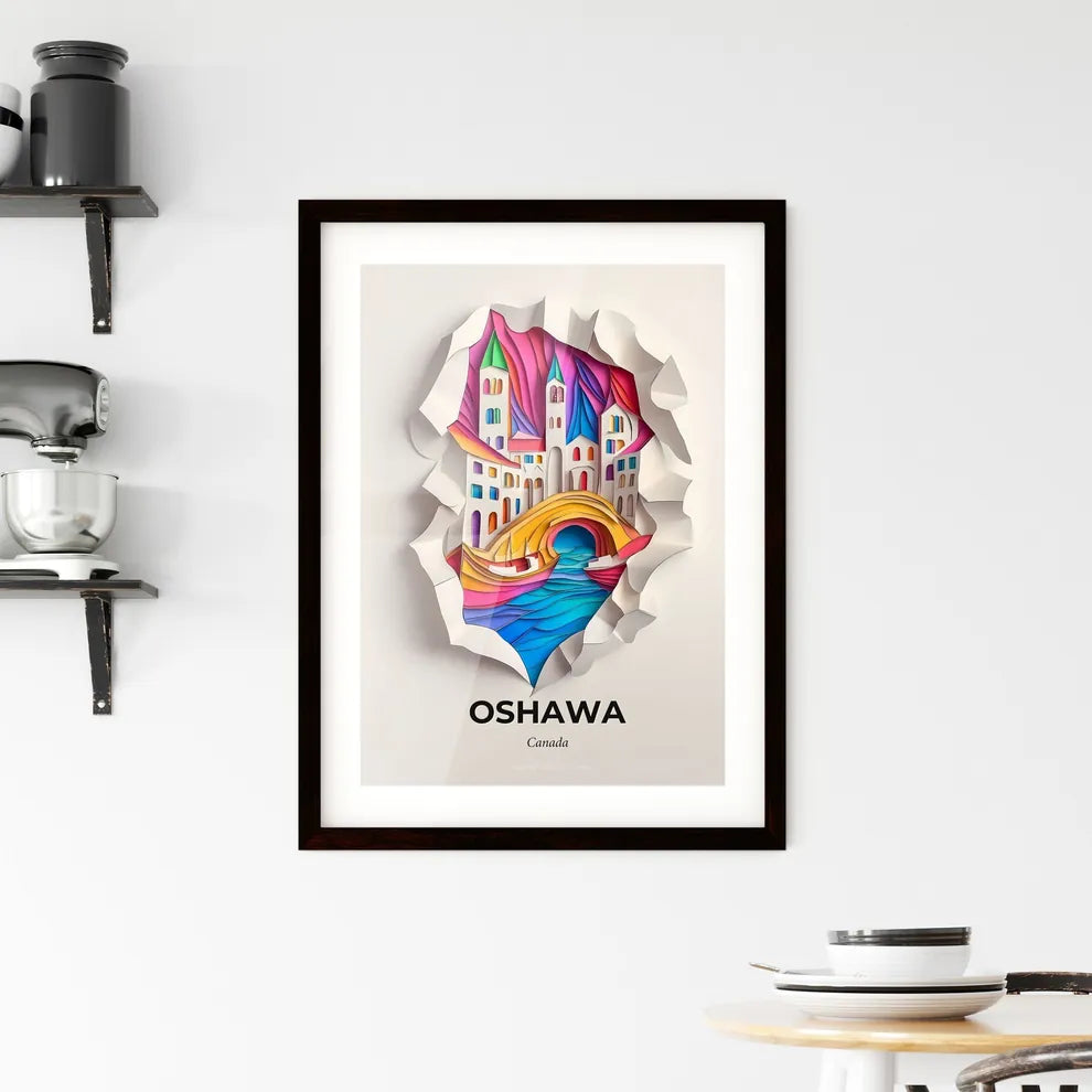 Vivid Oshawa, Canada, Framed Wall Art