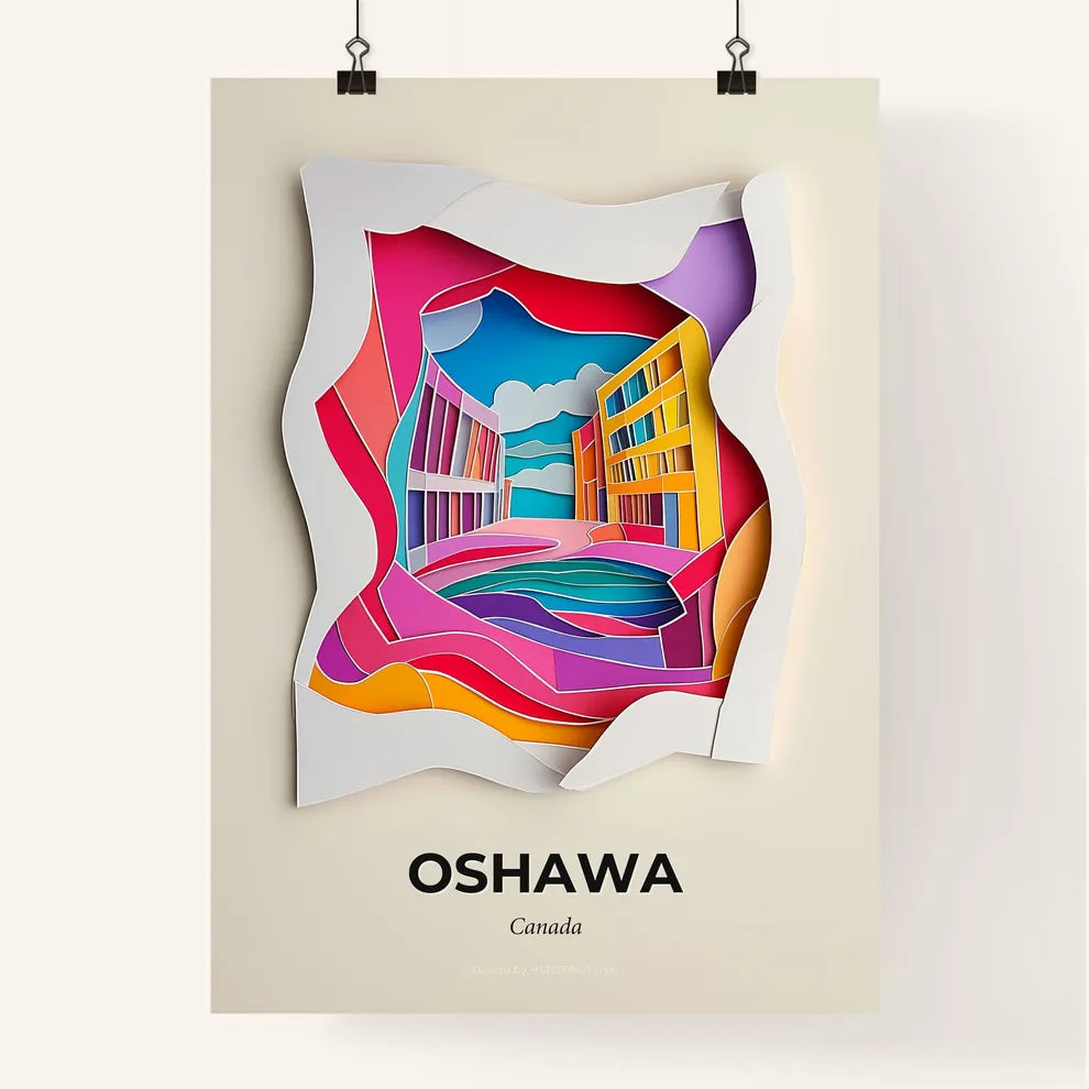 Vivid Oshawa, Canada, Colorful Poster