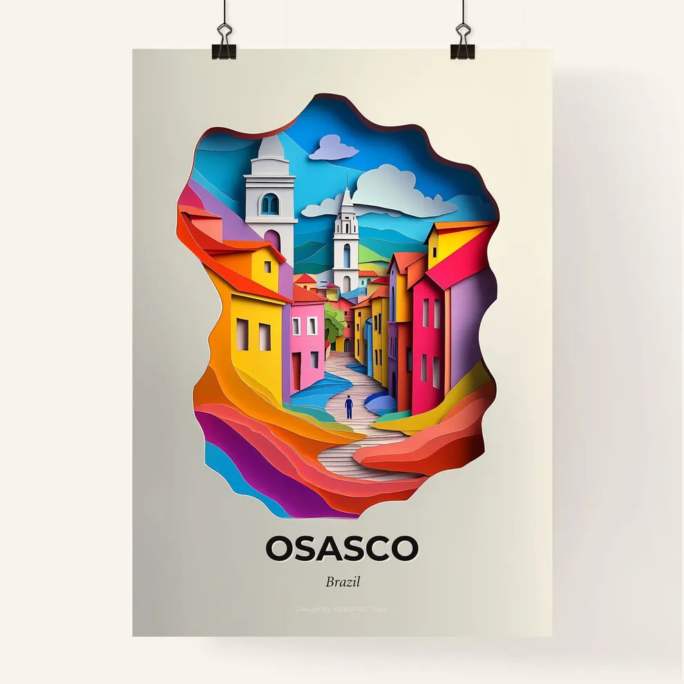 Vivid Osasco, Brazil, Colorful Poster