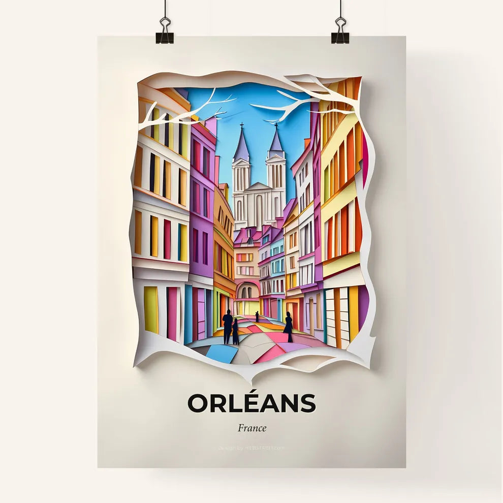 Vivid Orléans, France, Colorful Poster