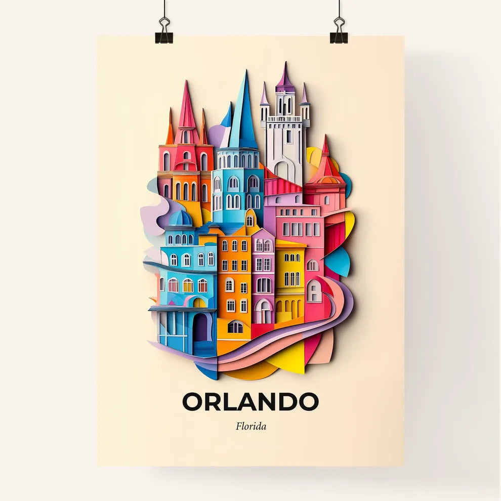 Vivid Orlando, Florida, Colorful Poster