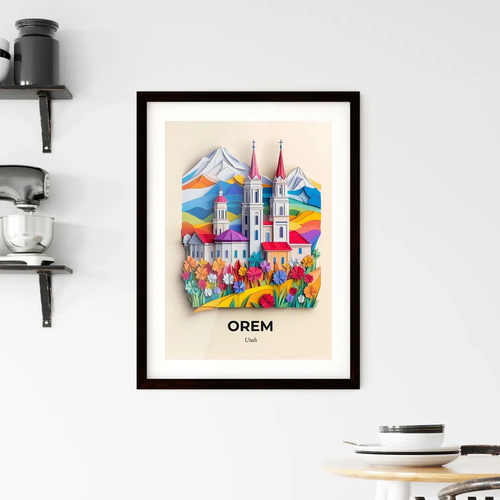 Vivid Orem, Utah, Framed Wall Art