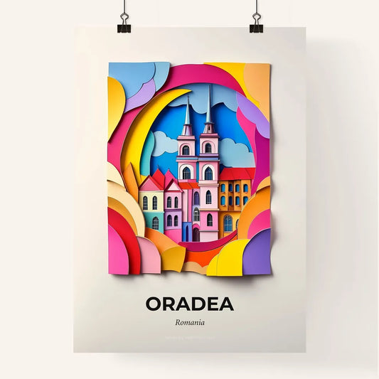Vivid Oradea, Romania, Colorful Poster
