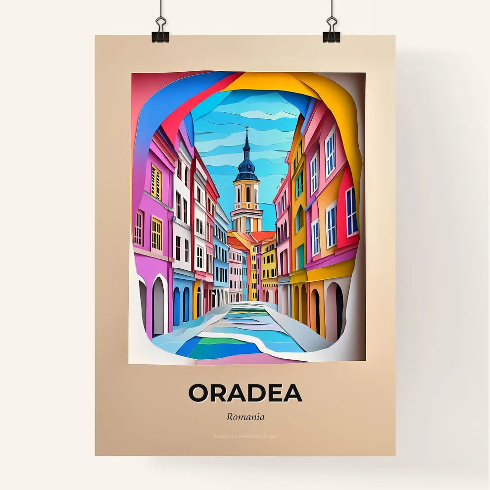 Vivid Oradea, Romania, Colorful Poster