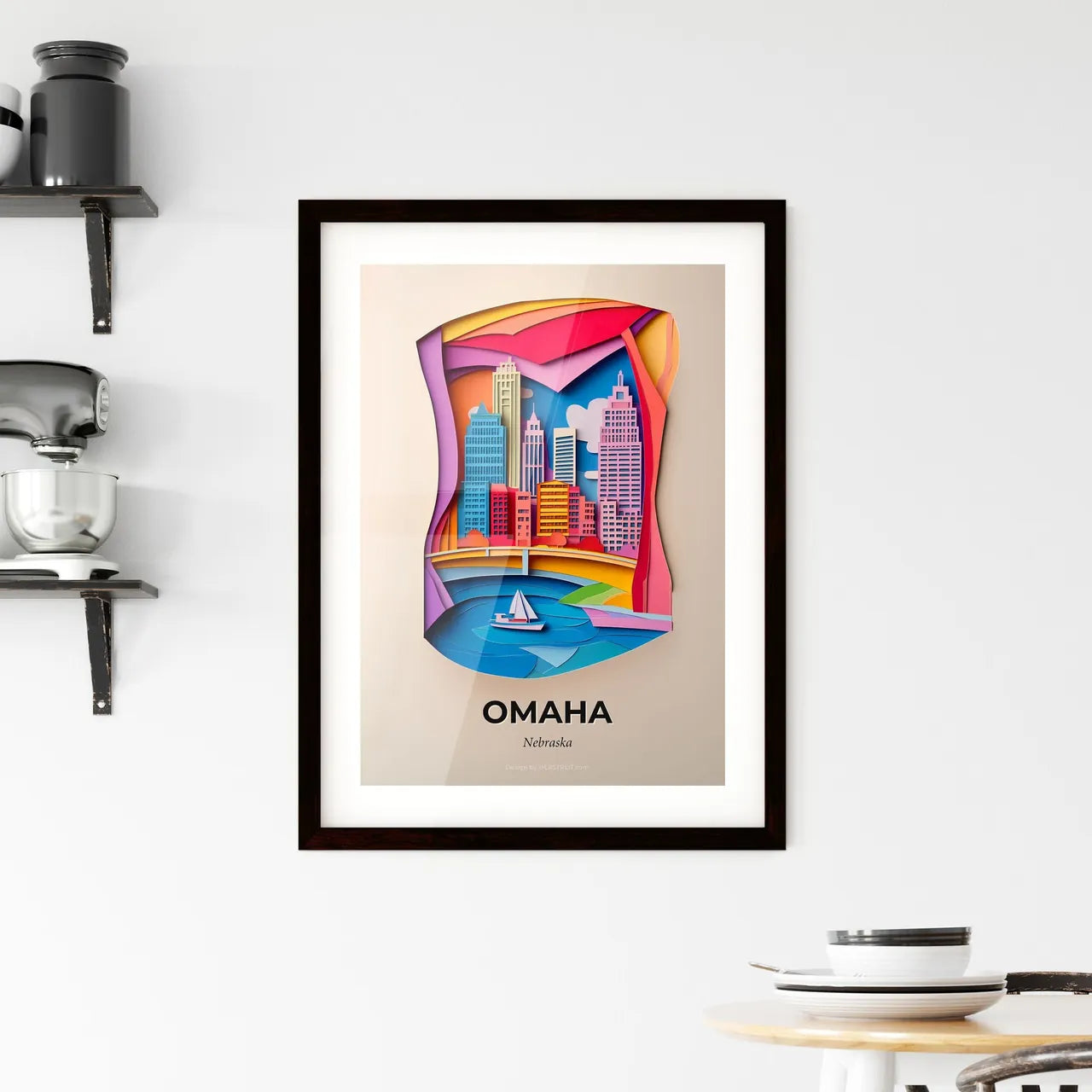 Vivid Omaha, Nebraska, Framed Wall Art