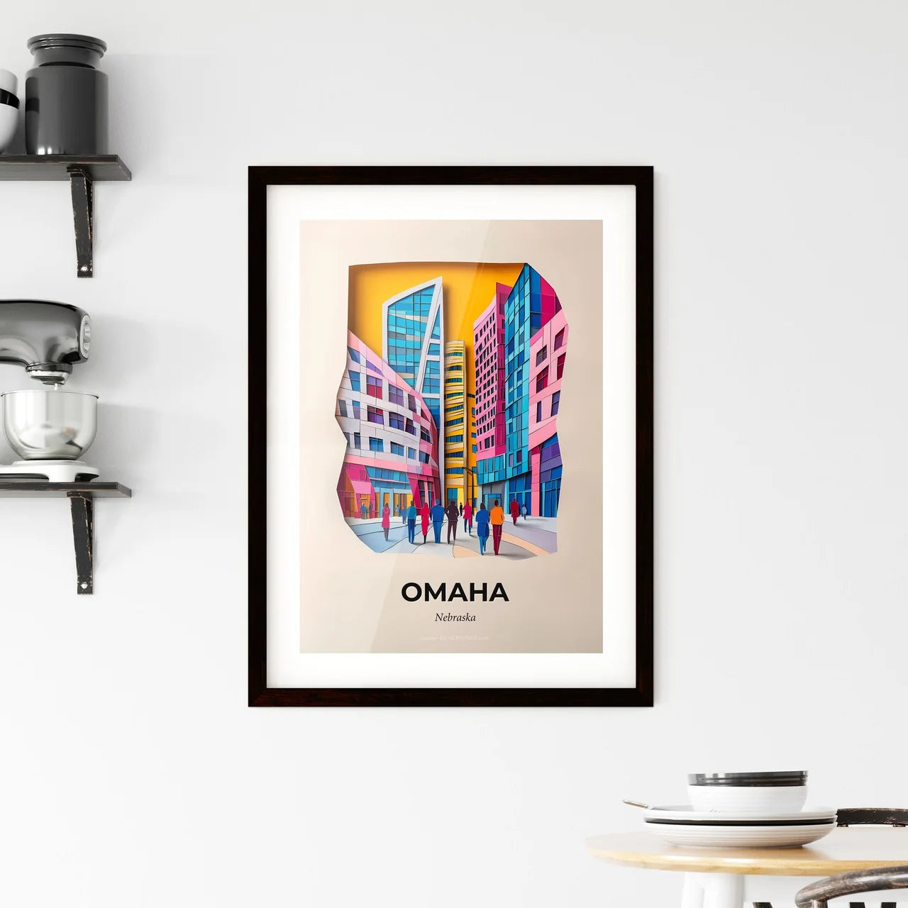 Vivid Omaha, Nebraska, Framed Wall Art