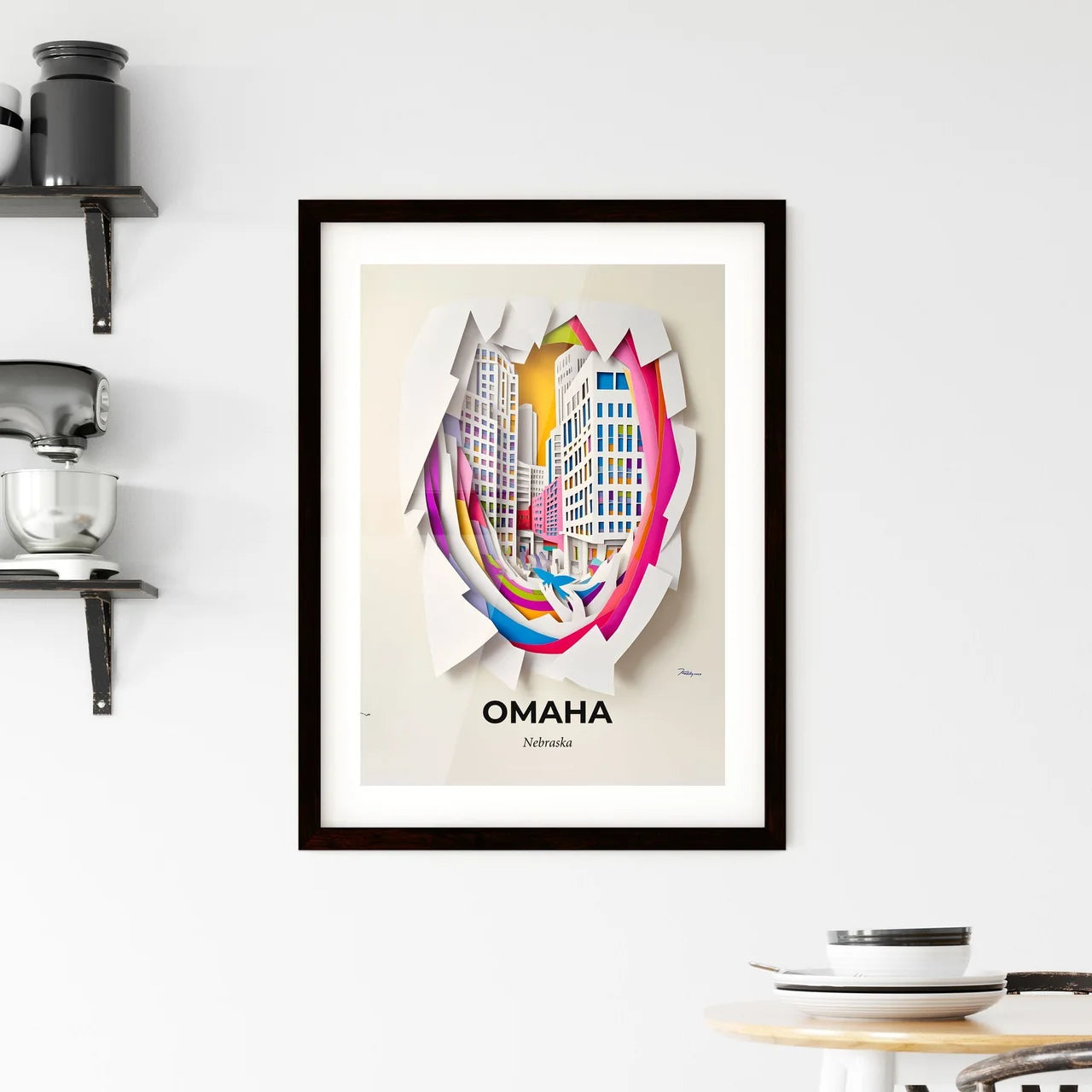 Vivid Omaha, Nebraska, Framed Wall Art